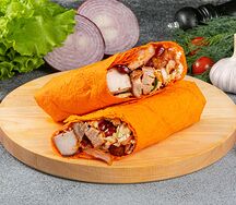 Шаурма со свининой в сырном лаваше