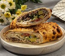 Шаурма с копченым лососем