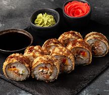 Ролл Угорь & Курица в темпуре