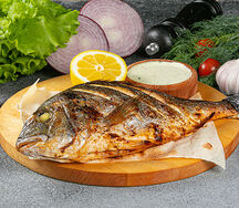 Дорадо на мангале