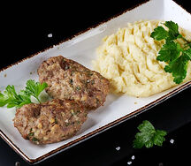 Куриные котлеты с пюре