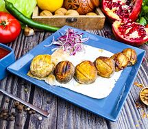 Шампиньоны на мангале