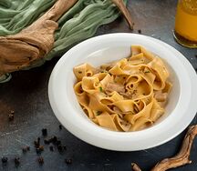 Феттуччине с белыми грибами