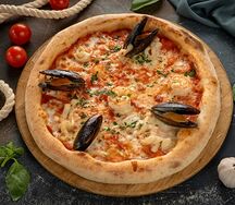 Пицца с морепродуктами