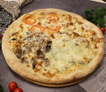 Пицца Четыре сезона халяль белая