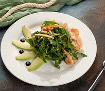 Салат Авокадо и креветки