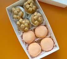 Набор моти Сливочная хурма, Карамельно-кофейный с маршмеллоу S