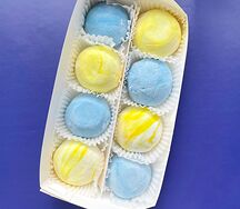 Моти Жасмин-лимон-личи, Черника-апельсин-голубая матча S