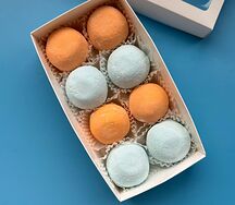 Моти Черника-апельсин-голубая матча, Сливочная хурма S