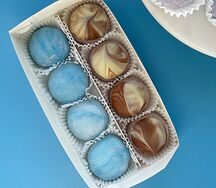 Набор моти Киндер-Черника, апельсин, матча, S