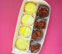 Моти Жасмин-лимон-личи, арахис, молочный шоколад, хлопья S