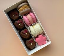 Набор из макарон (4 вкуса) и картошки S