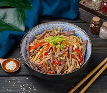 Вок с креветками