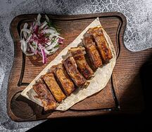 Шашлык из бараньих ребер