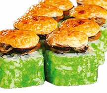 Запеченный ролл с мидиями