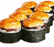 Запеченный ролл с грибами