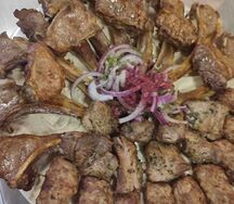 Ассорти из шашлыков с овощами