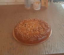 Пирог Картошка с грибами и сыром