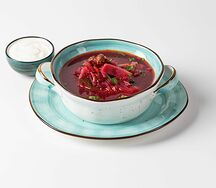 Борщ по-домашнему с мясом