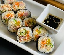 Кимпаб с копченой курицей