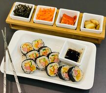 Кимпаб с сосиской