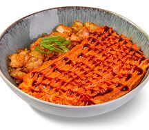Wok Рис с креветкой и лососем