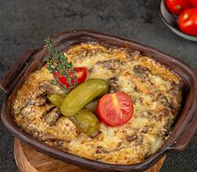 Бефстроганов с пюре