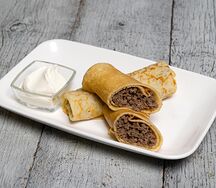 Блины с мясом