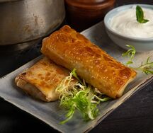 Блины с ветчиной и сыром