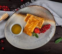 Блины с яблоком и курицей