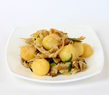 Картофель с грибами 