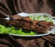 Шашлык из печени
