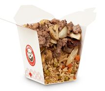 Fried rice, Mushroom beef