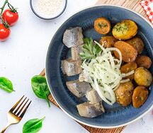 Сельдь с луком и картошкой бейби