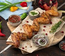 Шашлык из куриных крыльев