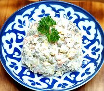Оливье с мясом