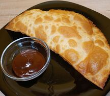 Чебурек с крабом и сыром