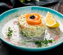 Салат Оливье с курицей