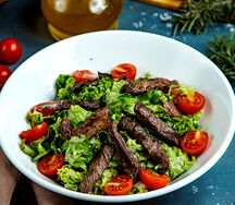 Микс-салат с телячьим языком