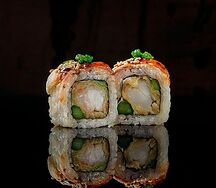 Ролл Унаги с эби темпурой