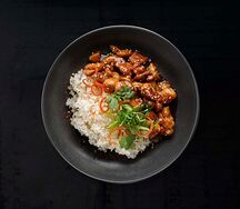 Курица в соусе терияки с рисом