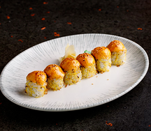 Ролл запеченный с тунцом и лососем