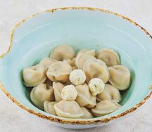 Пельмени рыбные отварные