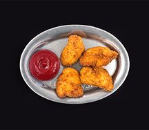 Домашние наггетсы с кетчупом