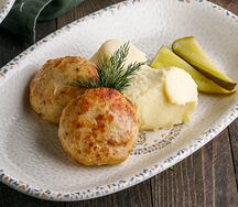 Куриные котлеты с пюре