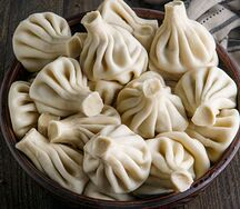 Хинкали с говядиной и бараниной