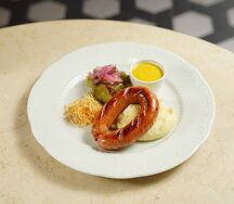 Подкопченная cвинo-говяжья колбаска