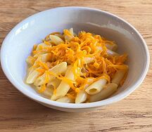 Макароны с сыром чеддер