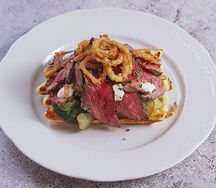 Картофельная вафля с ростбифом