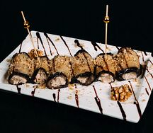 Рулетики из баклажанов